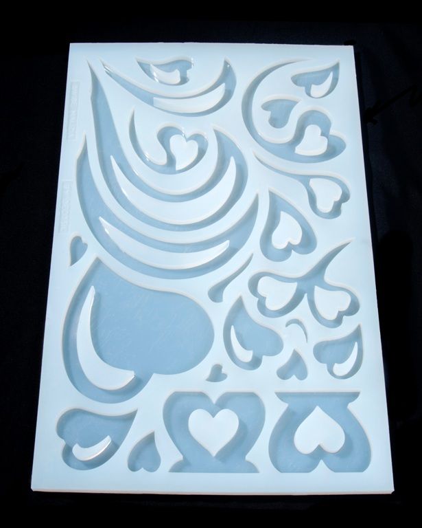 Hearts-shaped mould-mat - Malizia Line